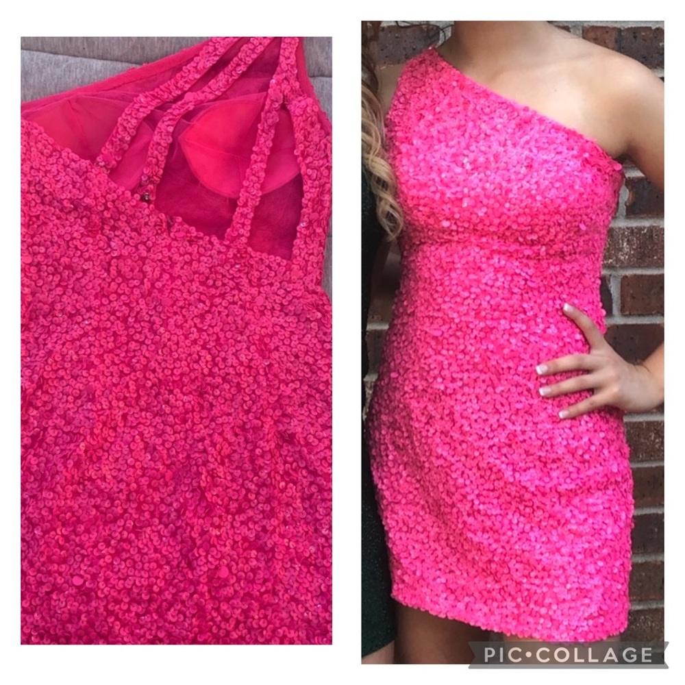 Sherri Hill Hot Pink Homecoming Dress size 0